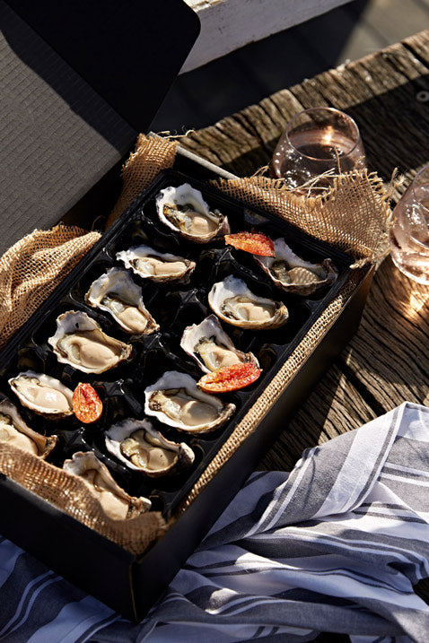 oysters in gift box